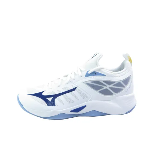 Кроссовки Mizuno Wave Dimension для тренировок, низкий топ, белый и синий, унисекс