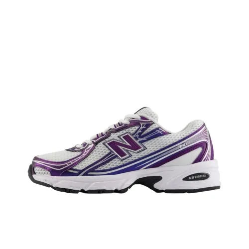 New Balance NB 740 Устойчивый к истиранию Низкий Топ Повседневная Обувь Унисекс Белый Фиолетовый