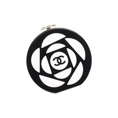 CHANEL Эпоксидная смола Косметичка Сумка через плечо Сумка на плечо Женская Черная Белая