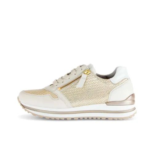 Gabor Comfort Slip-resistant Низкий Топ Повседневная Обувь Женская Бежево-Золотая