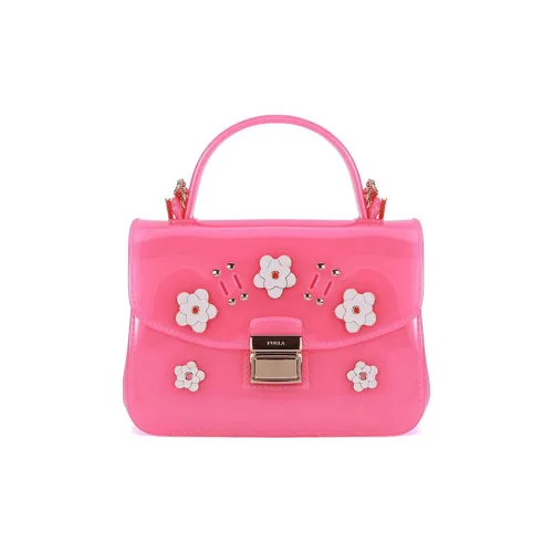 Furla Конфетный цвет PVC Желейная сумка Сумка через плечо Мини Женская Розовая