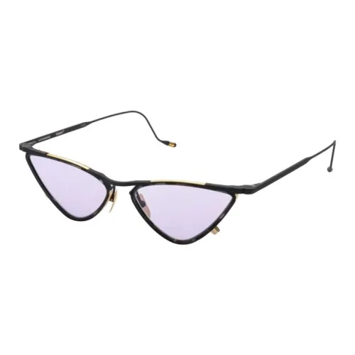 JACQUES MARIE MAGE Титан Нерегулярная форма Солнцезащитные очки Мужской Черный