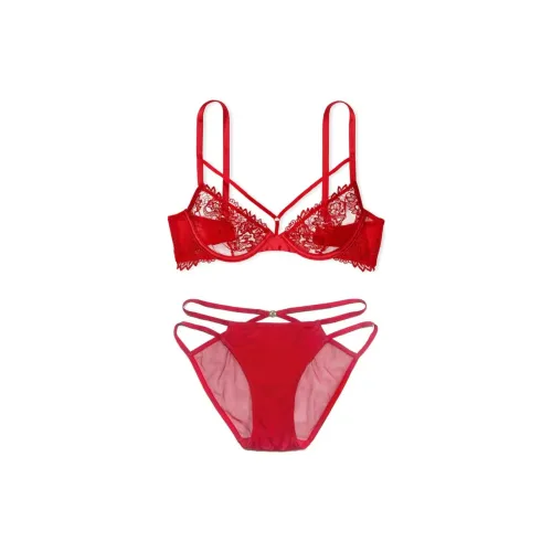Victoria's Secret Комплект нижнего белья для женщин красный