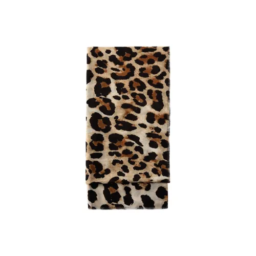 ZARA Акриловые вязаные шарфы Женские с леопардовым принтом