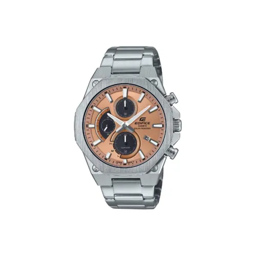 CASIO Кварцевый механизм нержавеющая сталь ремешок мужские часы апельсин циферблат часов