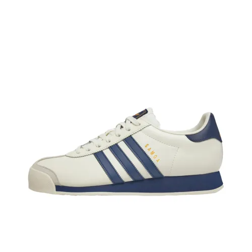 Adidas Originals Samoa Slip-Resistant Lightweight Low Top Повседневная обувь Мужская Белый Синий