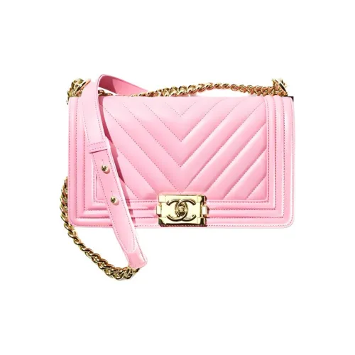 CHANEL 22SS Spring Summer Leboy Телячья кожа Сумка с клапаном Сумка через плечо Сумка на одно плечо Средний размер Женская Розовая
