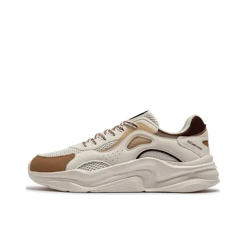 361° Дышащая Амортизация Увеличение Высоты Низкий Топ Повседневная Обувь Мужская Белый Коричневый