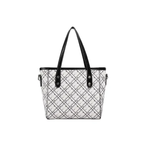 NOMK ПУ (полиуретан) Тоут Сумка Сумка для покупок Сумка на плечо Женская Черная