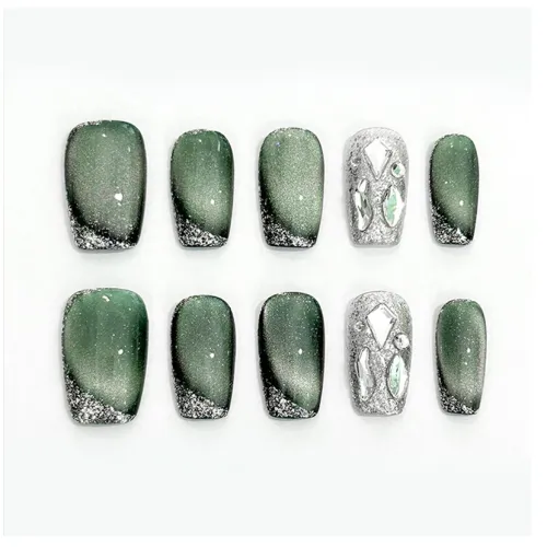 PURUITI Ghost Ice Green Collection Ручной работы Огранка Ромбовидный MID Длина (размер в длину) Зеленый Jump Цвет