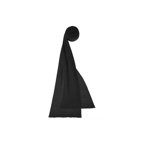 Homme Plissé Issey Miyake Cotton Knit Шарфы Мужской Черный