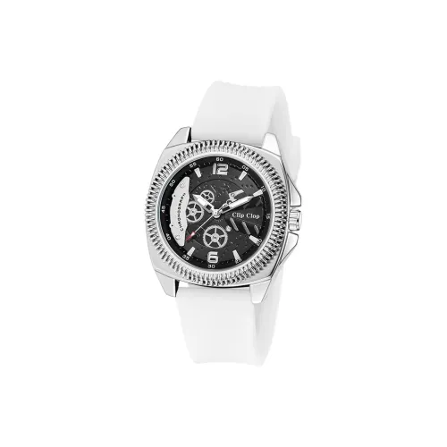 Clip Clop Automotive Brake Pad Collection Кварцевый механизм Силиконовый ремешок Часы Мужские часы Черный циферблат