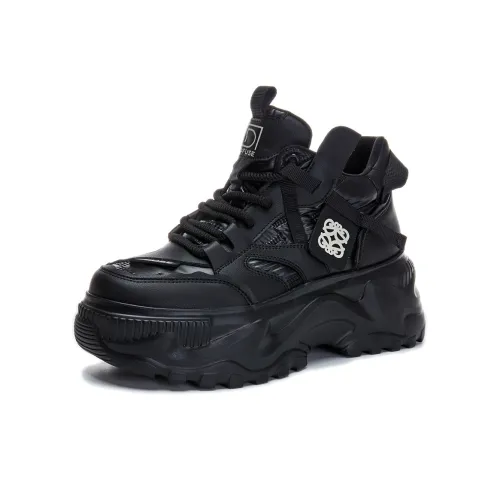 D Fuse SCANDINAVIA визуально увеличивает рост Высокие кроссовки с толстой подошвой Женские