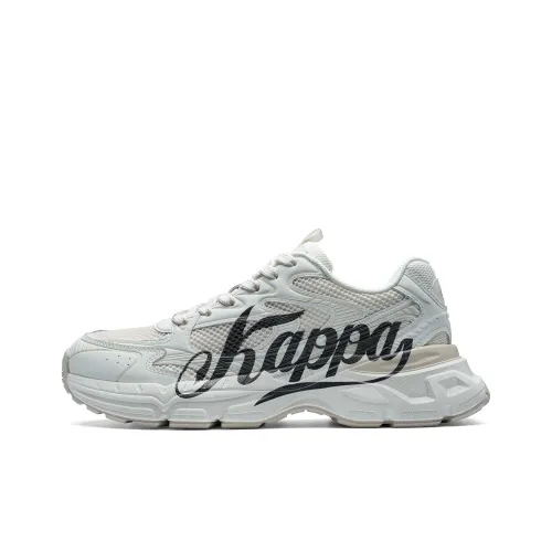 KAPPA Спина к Спине Низ Прочный Устойчивый к Износу Низкий Топ Толстая Подошва Кроссовки Унисекс Солодово-коричневый Черный