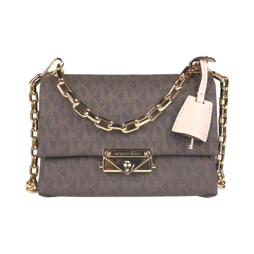 MICHAEL KORS Cece PVC Сумка через плечо Сумка на плечо Женская Розовая и Коричневая