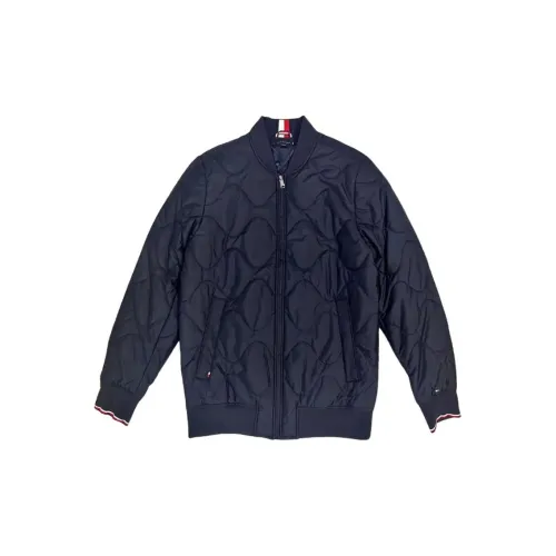 Tommy Hilfiger Хлопковый пуховик Мужской Темно-синий
