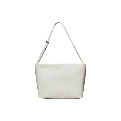 CALVIN KLEIN Полиэстер Тоут Сумка Сумка для покупок Сумка через плечо Женская Белая