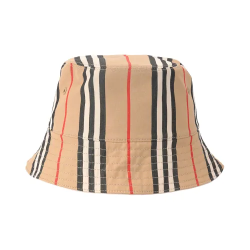 Burberry Cotton Bucket Hats Архивный бежевый/Мягкий рыжевато-коричневый Унисекс
