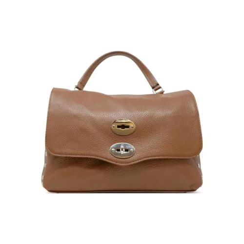 Zanellato Postina Кожа Одно Плечо Сумка Маленькая Женская Коричневая