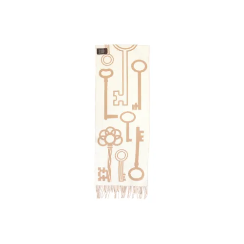 HERMES Casaque Porte Clefs Кашемир Вязаные Шарфы Унисекс