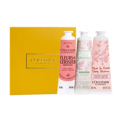 LOCCITANE Dreamy Вишневый цветок Аромат Крем для рук Вишневый цветок Shea Увлажняющий 30 мл+30 мл+30 мл