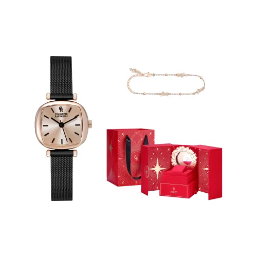 CHARLOTTE RAFFAELLI Кварцевый механизм Женские часы Vintage Collection 23мм*25мм*7,6мм Золото