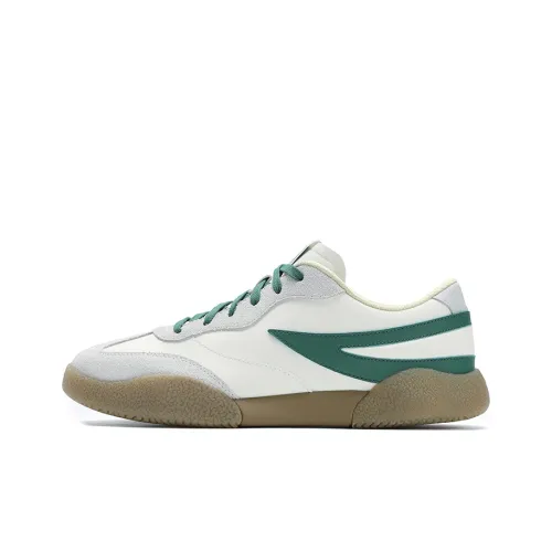 FILA Амортизация Износостойкие Низкие Кроссовки для Скейтбординга Мужские Белые Серебряные