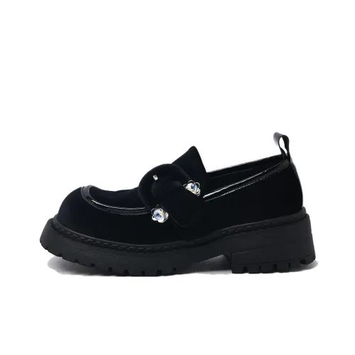 CAMEIDO Лоферы 5 см Женские Черные