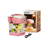 Вращающаяся Снежинка Ручка Drum [Розовый USB Зарядка]