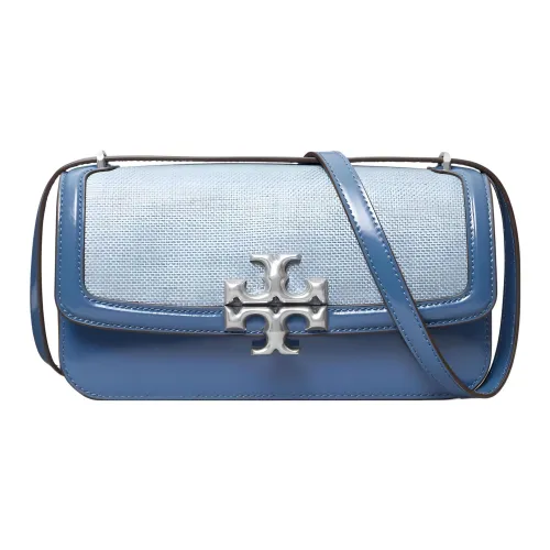 TORY BURCH ELEANOR Лакированная кожа Сумка через плечо Сумка на плечо Маленькая Женская Синяя