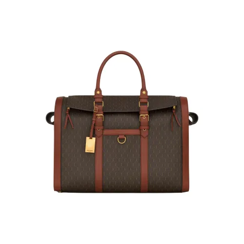 SAINT LAURENT LE MONOGRAMME Полиуретан Сумка Женская Коричневая