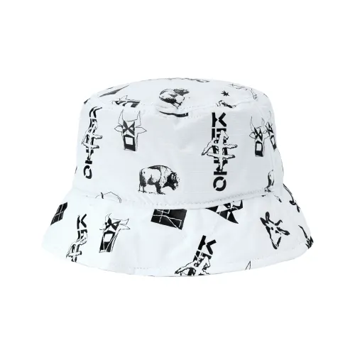 KENZO Нейлоновая шляпа-ведро, цвет экрю, унисекс
