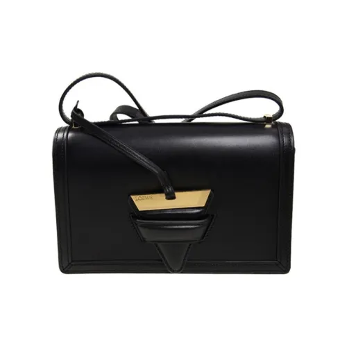 LOEWE Сумка через плечо из коровьей кожи женская черная