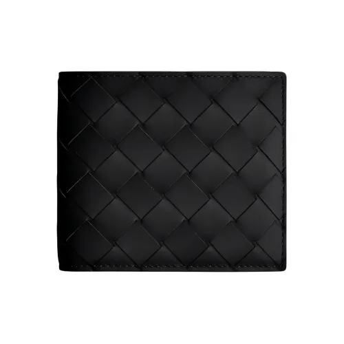 Bottega Veneta Intrecciato Телячья кожа Кошелек Мужской Черный