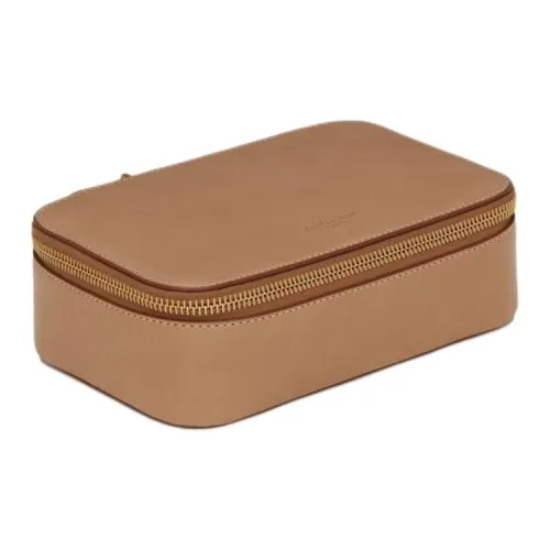 SAINT LAURENT Телячья кожа Хранение Коробка Маленький Женские Золотисто-коричневый