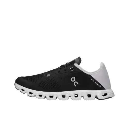 On Cloud 5 Берег Slip-Resistant Abrasion-Resistant Low Top Casual Shoes Men's Black Gray