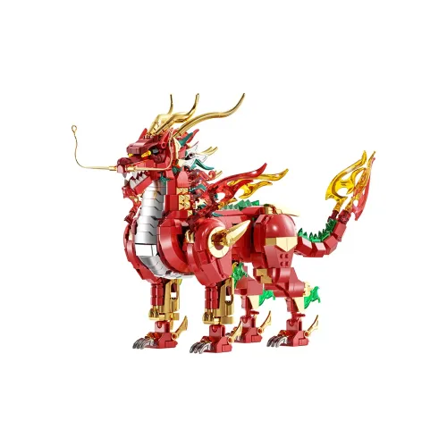 Star Premium Divine Beast Qilin Сборка Сувениры и украшения Конструкторы Toy 1386 С рельефом 89143A