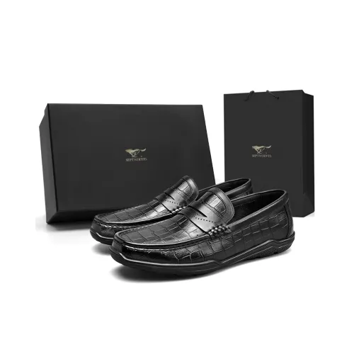 SEPTWOLVES Лоферы Черный Стандартный Размер Кожаная Обувь Мужская