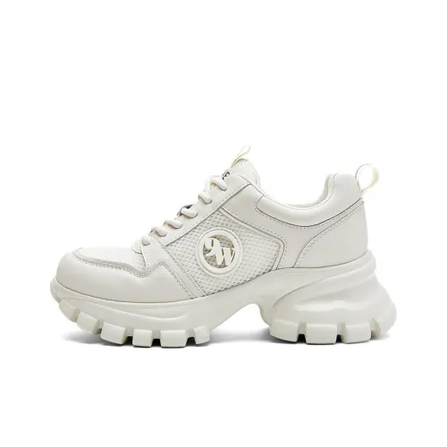 NINE WEST Низкий топ массивные кроссовки женские экрю