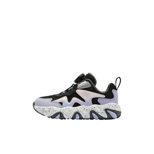 FILA KIDS Тигр Paw Обувь Противоскользящие Детские Кроссовки для Тренировок Черный Железо Rod Серый Для Детей Возрастом 3-7 Лет