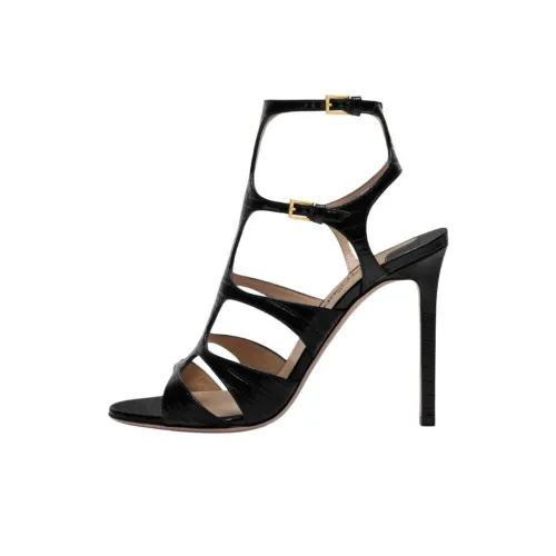 TF Ящерица Paradis Римские Сандалии 10,5 см Женские Черные