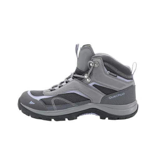 DECATHLON MH100 Амортизация Высокий Топ Альпинистская Обувь Женская Серый