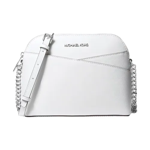 MICHAEL KORS Jet Set Travel Saffiano кожа через плечо сумка среднего размера женская белая