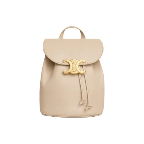 CELINE Телячья кожа Рюкзак Женские Естественный