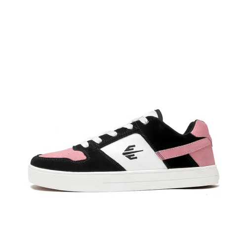 Sharp Crowds Покрытие Slip-Resistant и Abrasion-Resistant Низкие Кроссовки для Скейтбординга Unisex Черные Розовые
