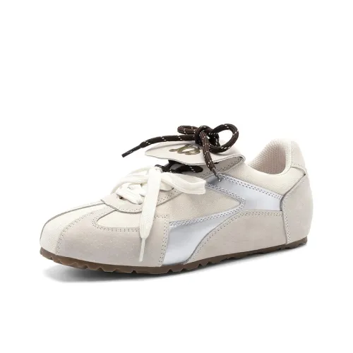 JOSINY Vintage Fashion Белые кроссовки Планшет Немецкие армейские ботинки Спортивные кроссовки Кэжуал Женские белые Серебряный