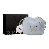 Синий + сумка для покупок + подвеска