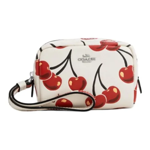 COACH Гладкая кожа клатч мини женский мел и разноцветный