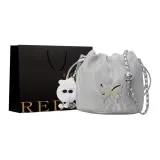 Серый + Сумка для покупок + Брелок