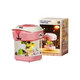 Вращающаяся ручная барабанная установка Snowfall [Розовая версия с батареей]